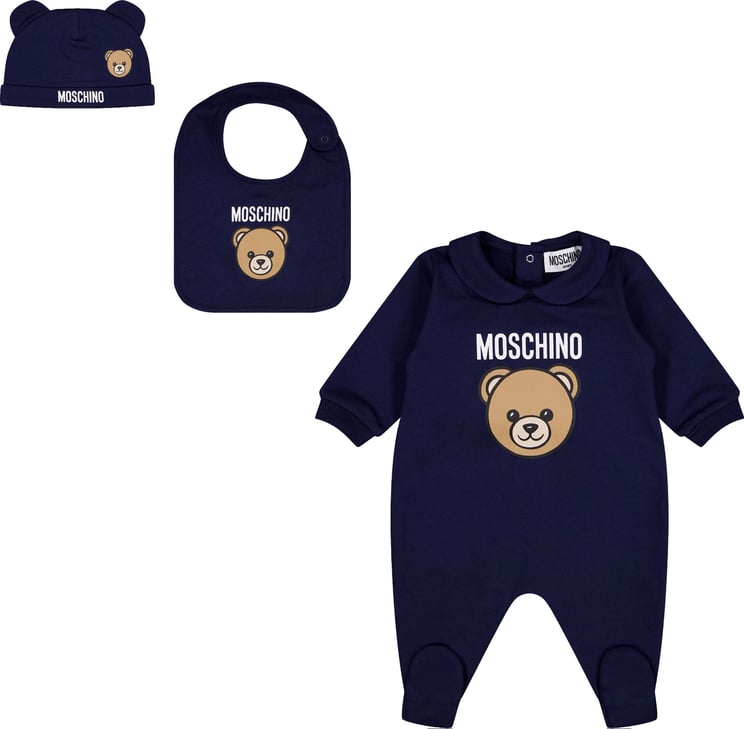 Moschino Moschino Baby Unisex Boxpakje In Navy