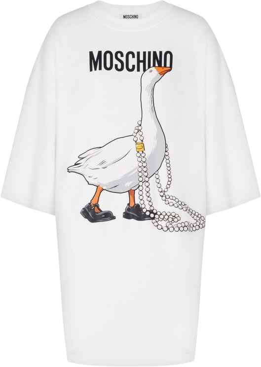 Moschino Oversized White Mini Dress