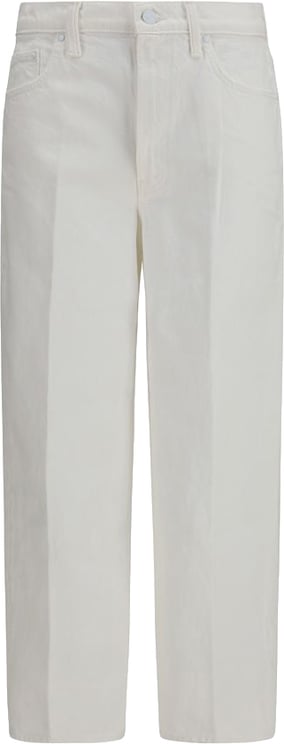 Mother Denim Mother Denim White Cotton Bootcut Jeans