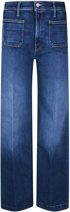 Mother Denim Hustler Roller Patch Pkt Skimp Jeans Blue