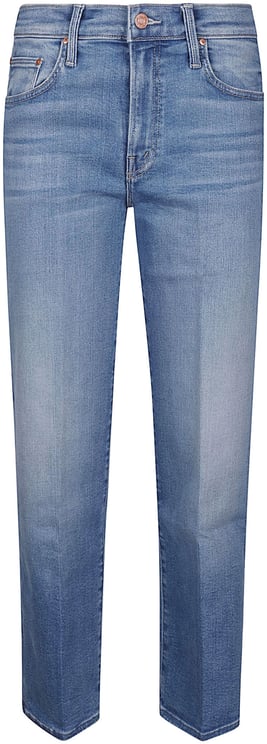 Mother Denim The Mid Rise Rambler Zip Ankle Jeans Blue