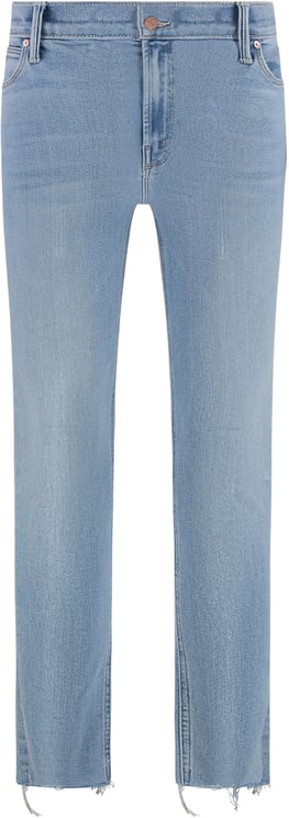 Mother Denim Dazzler Ankle Fray straight leg jeans
