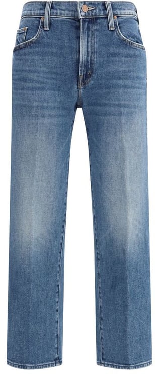 Mother Denim Mother Denim Blue Cotton Relaxed Fit Jeans