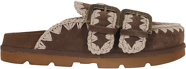 MOU MOU Low bio sabot two-buckles