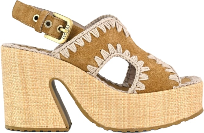 MOU Sandals Cognac