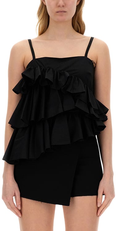 MSGM TOPS WITH RUCHES