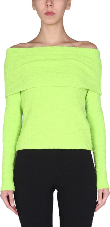 MSGM Boat Neck Top