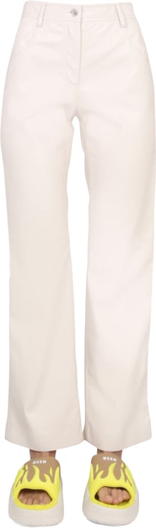 MSGM Straight-Leg High Waist Pants