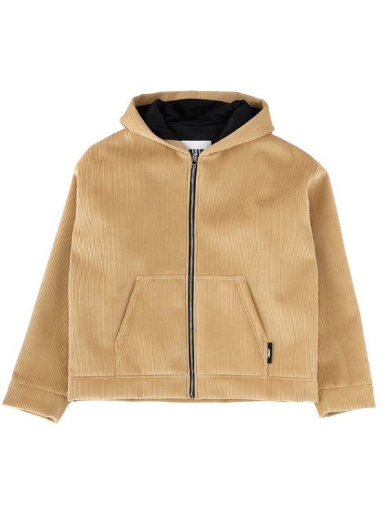 MSGM Velvet Ribbed Oversized Jacket