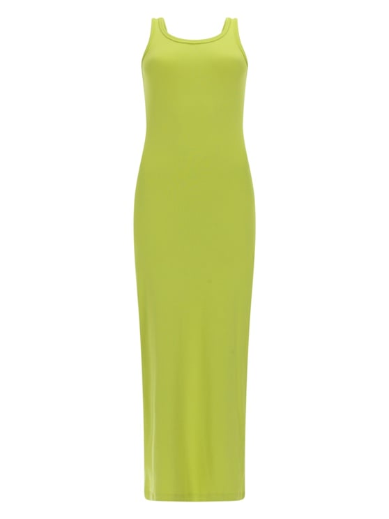 MSGM Sleeveless Scoop Neck Viscose Maxi Dress