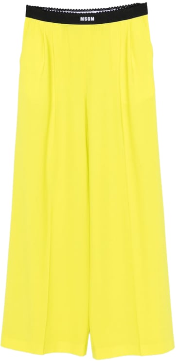 MSGM Trousers Lime