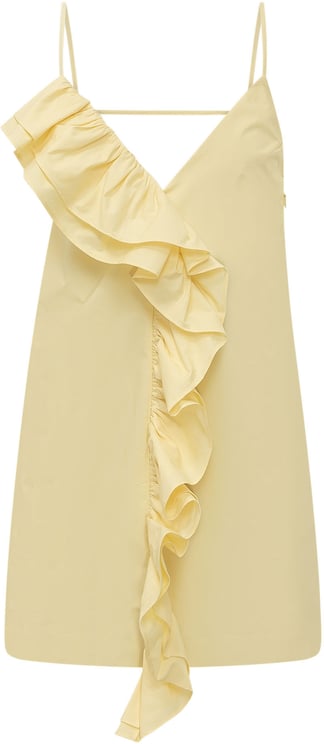 MSGM Abito Corto Senza Maniche con Applicazioni