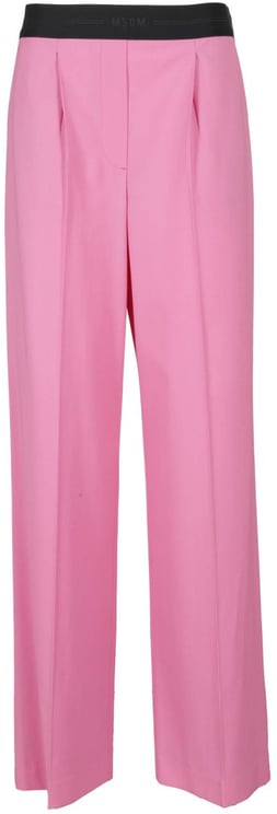 MSGM Wide-Leg Wool Suiting Pant