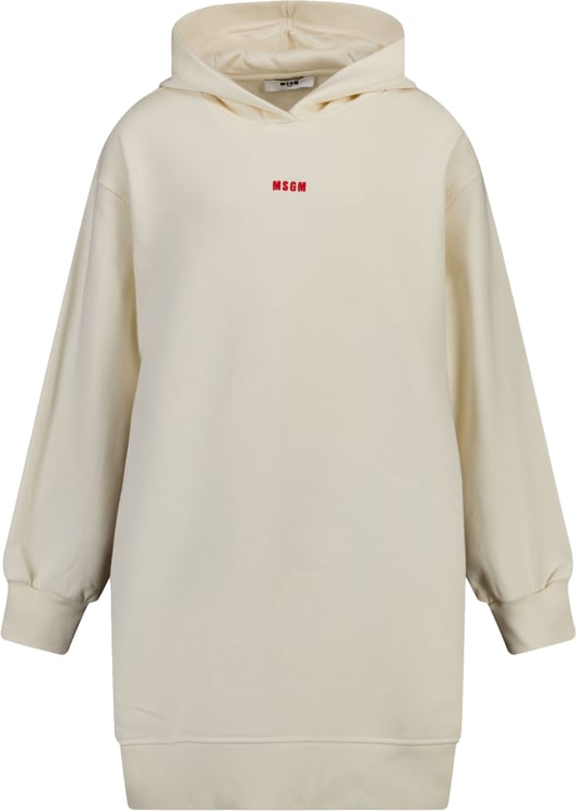 MSGM MSGM Kinder Meisjes Jurk In Off White
