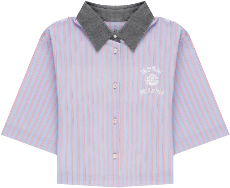 MSGM Shirts Light Blue