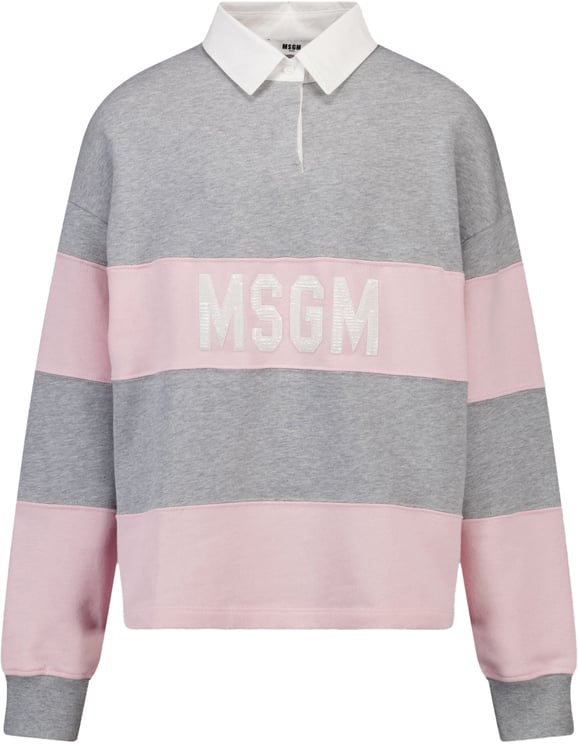 MSGM MSGM Kinder Meisjes Trui In Licht Roze