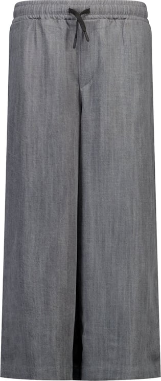 MSGM MSGM Kinder Unisex Broek In Donker Grijs