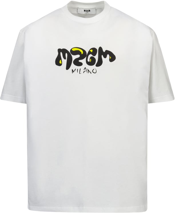 MSGM MSGM Kinder Jongens T-Shirt In Wit