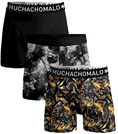 Muchachomalo MUCHACHOMALO 3-Pack Boxer Shorts Fireelements