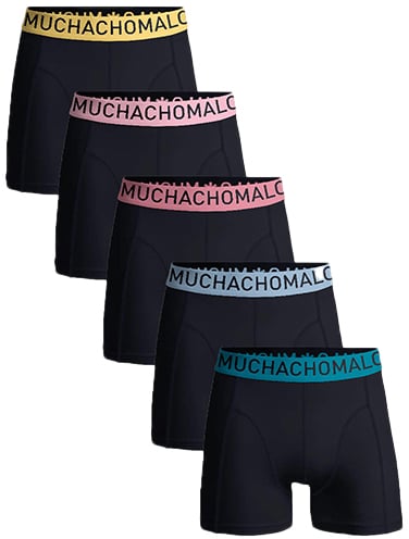 Muchachomalo MUCHACHOMALO 5-Pack Ligt Cotton Solid