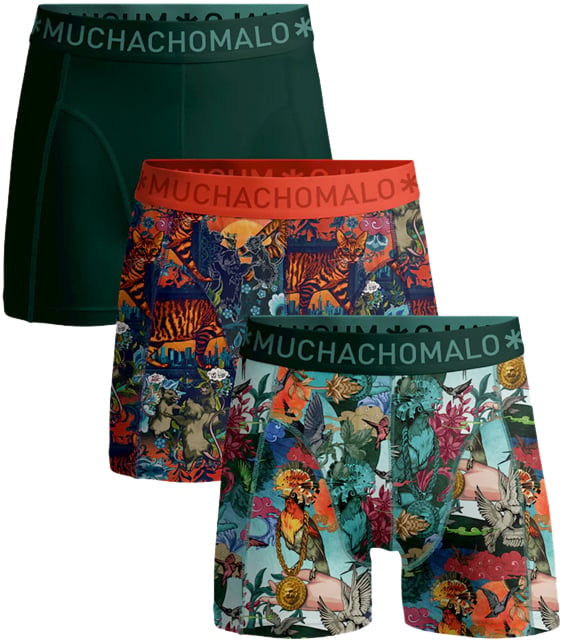 Muchachomalo MUCHACHOMALO 3-Pack Boxer Shorts Birdcat