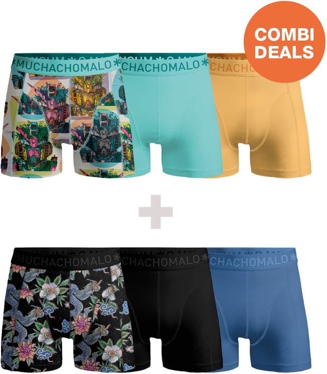 Muchachomalo Boxershorts 6-Pack Multicolor