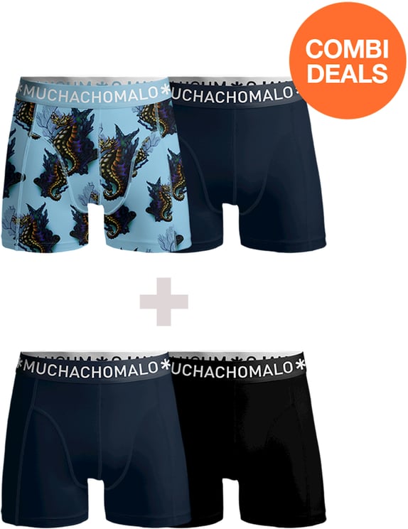 Muchachomalo Boxershorts 4-Pack Multicolor