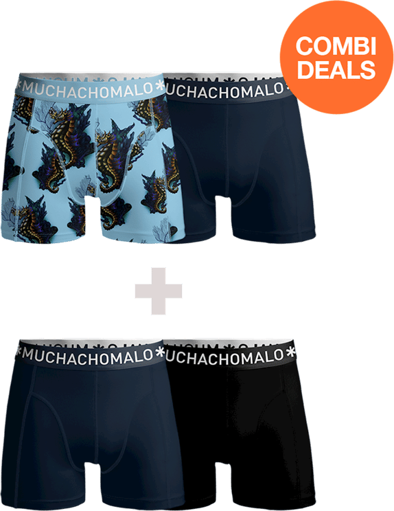 Muchachomalo Boxershorts 4-Pack Multicolor