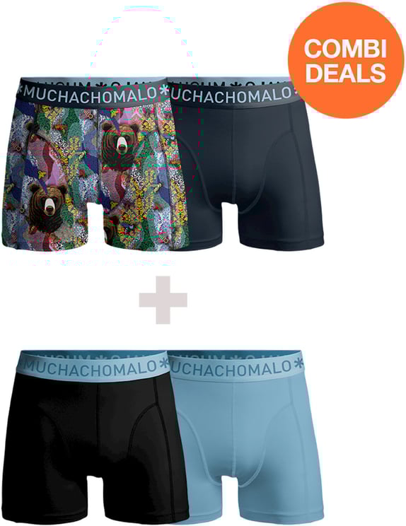 Muchachomalo Boxershorts 4-Pack Multicolor