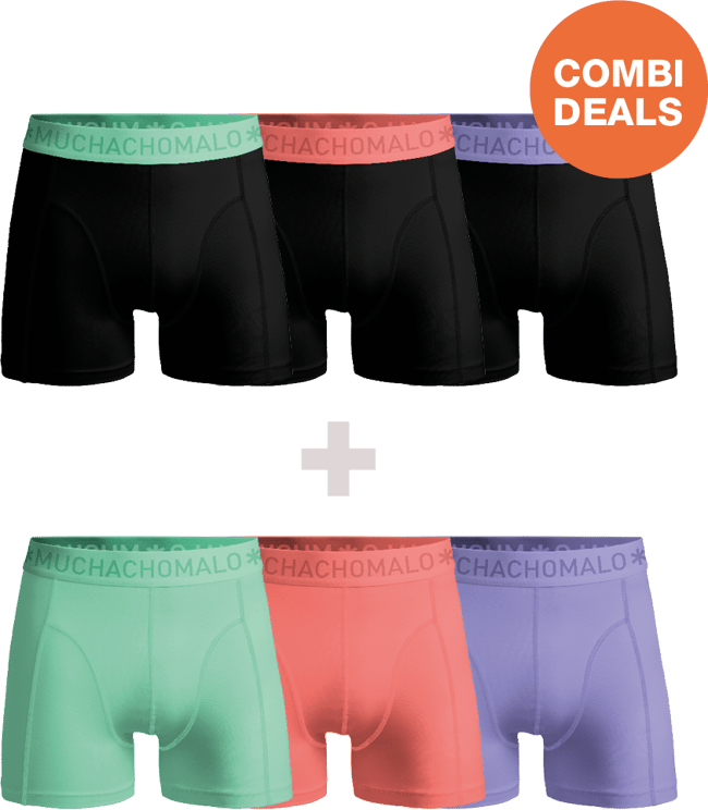 Muchachomalo Boxershorts 6-Pack Multicolor