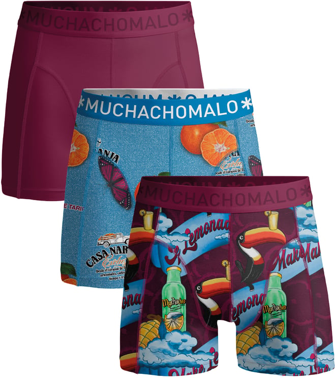 Muchachomalo Boxershorts 3-Pack Multicolor