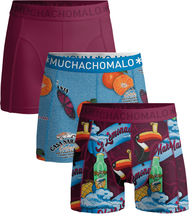 Muchachomalo Boxershorts 3-Pack Multicolor