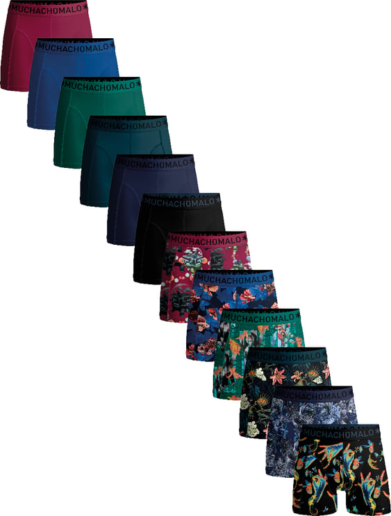 Muchachomalo Boxershorts 12-Pack Multicolor