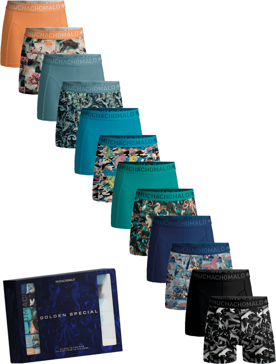 Muchachomalo Boxershorts 12-Pack Multicolor