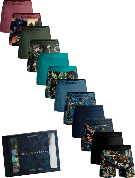 Muchachomalo Boxershorts 12-Pack Multicolor