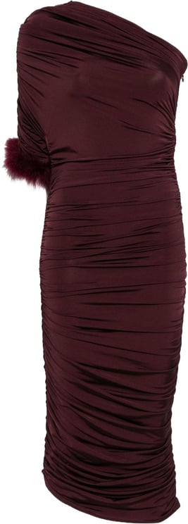 MUGLER One-Shoulder Midi Dress