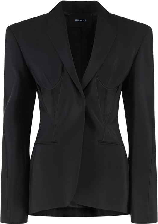 MUGLER Single-breasted one button jacket