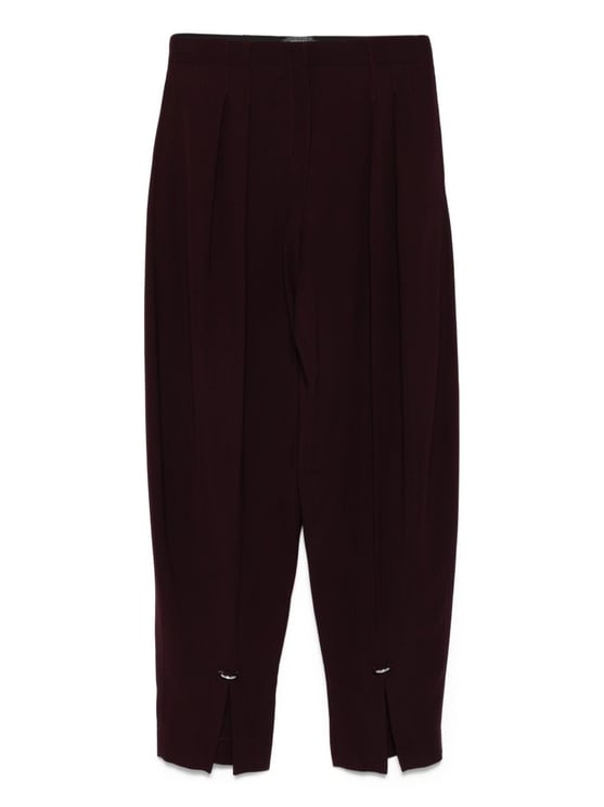 MUGLER Trousers Burgundy