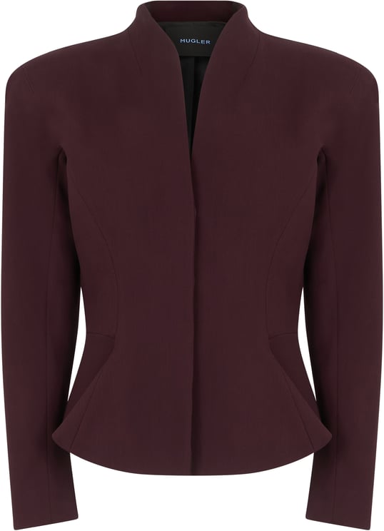 MUGLER Short wool jacket