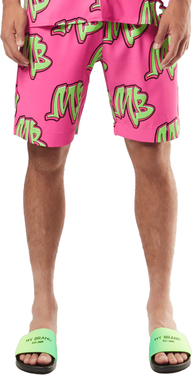 My Brand NEON SWIM CAPSULE SHORTS | NEON PINK