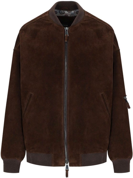 MYSKIN MYSKIN DARK OVERSIZE BOMBER JACKET