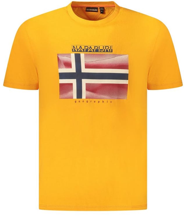 Napapijri Napapijri Arancione Cotton Men T-Shirt