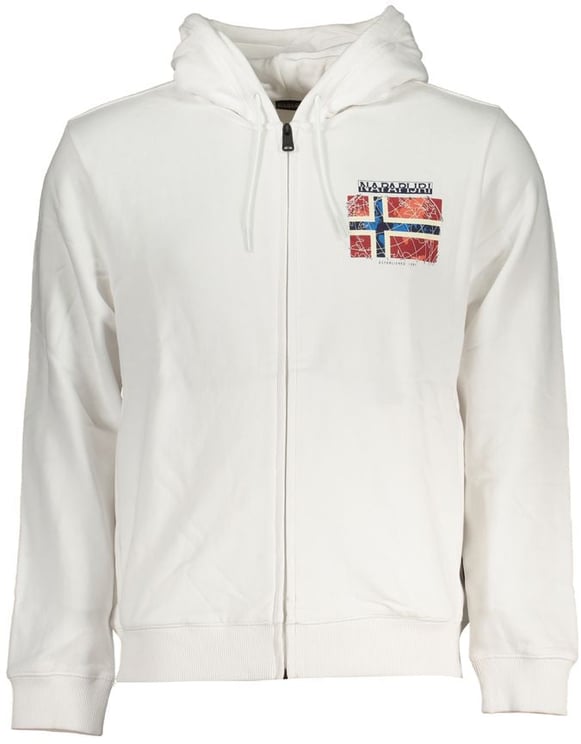 Napapijri Napapijri "Bianco Cotton Men's Sweatshirt with Hood"