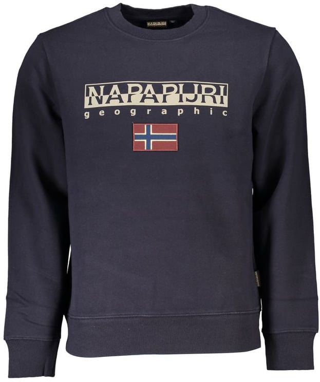 Napapijri Napapijri Blue Cotton Men Sweatshirt