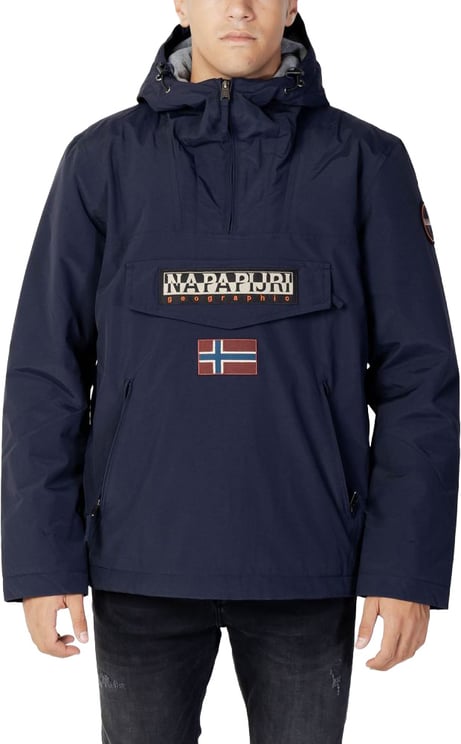 Napapijri Napapijri Blue Polyester Shell Jacket