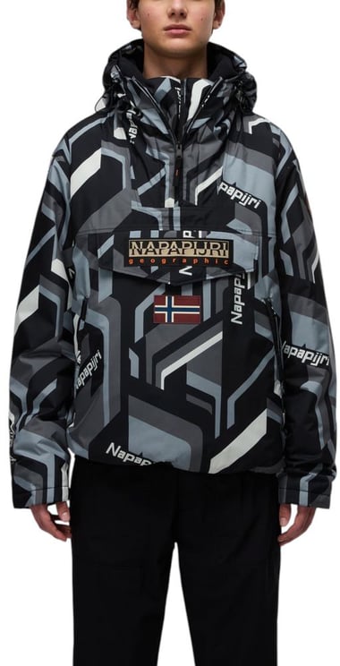 Napapijri Napapijri Bicolor Recycled Polyester Shell Jacket
