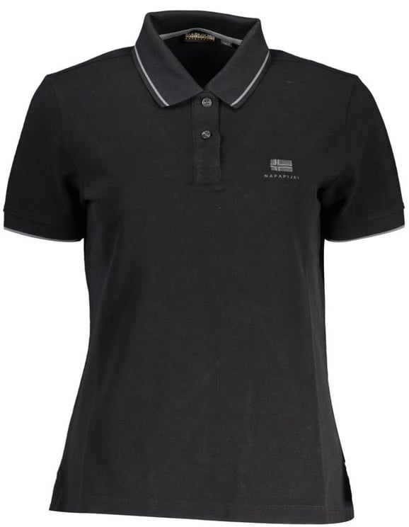 Napapijri Napapijri Black Cotton Women Polo Shirt