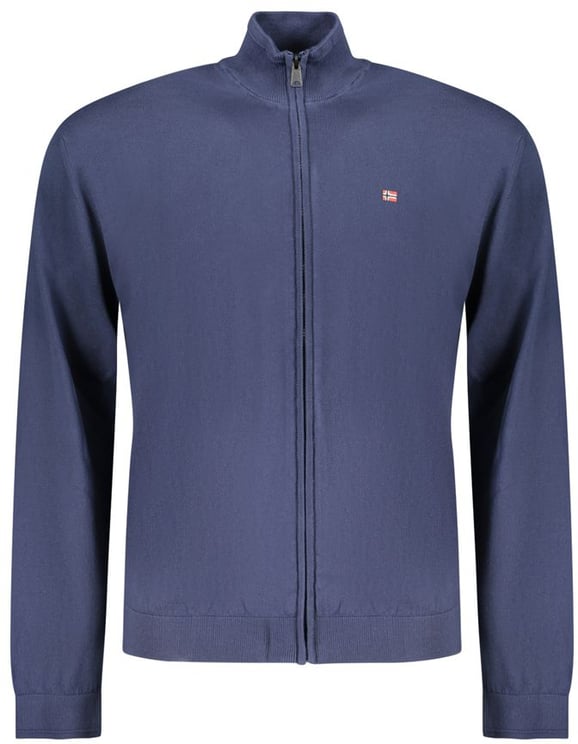 Napapijri Napapijri Blue Cotton Men Cardigan