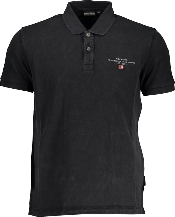 Napapijri Napapijri Black Cotton Polo Shirt