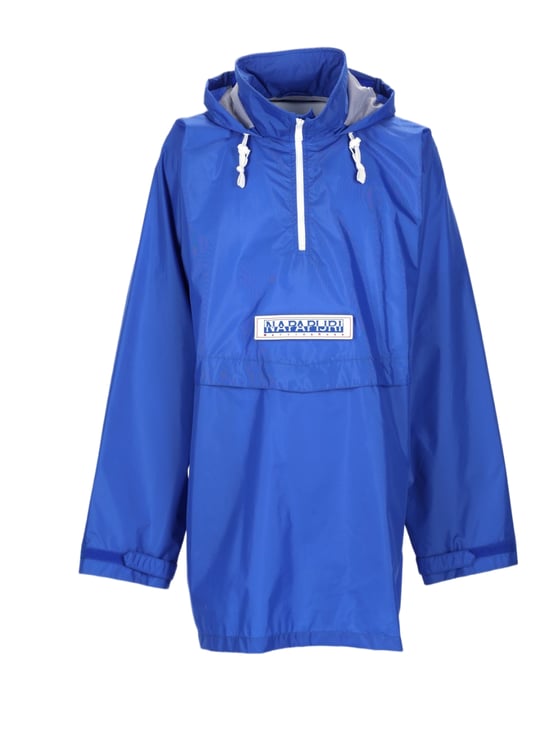 Napapijri Waterproof Blue Jacket with Half-Zip Front